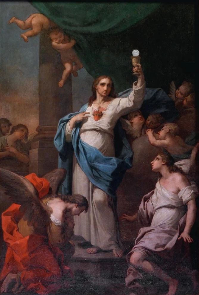 G. (1801 - 2), Pala d'altare Sacro Cuore di Gesù, Castel Guelfo di Bologna, Bologna